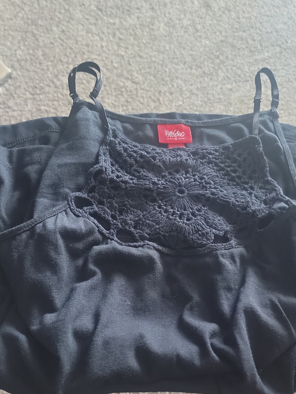Missoni Black Crochet-Detail Camisole